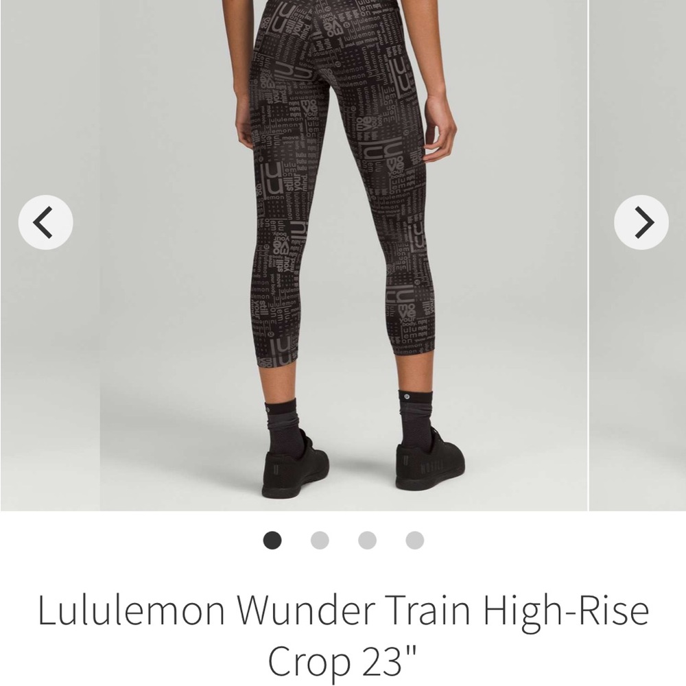 Lululemon Black High-Rise Crop Leggings